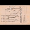 Ungarn: 1875: Paketkarte Torzsa