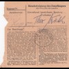 Paketkarte 1948: Schwabhausen nach Haar b. München