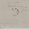 Paketkarte 1948: Sandbach nach Haar bei München, seltenes Formular