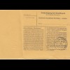 Paketkarte 1947: Berchtesgarden nach München, Eglfing-Haar