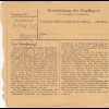 Paketkarte 1947: Darmstadt nach Vogelried, Post Schönau