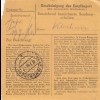 BiZone Paketkarte 1948: Siglbrunn Falkenfels nach Haar