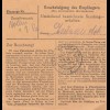 BiZone Paketkarte 1948: Bernried nach Eglfing, Krankenpfleger
