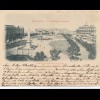 Argentinien: 1901: große Ansichtskarte Buenos Aires nach Niedersedlitz