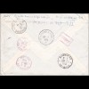 Eilboten Brief von München nach Frankreich und zurück 1960