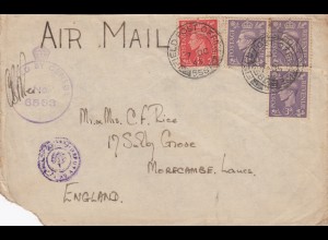 1943: air mail Field post office Tripolis to England