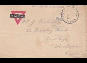 1916: Egypt YMCA - Army post office to England