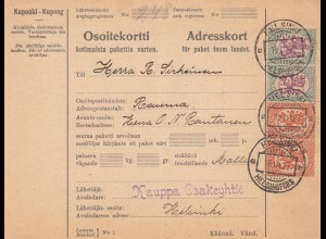 1927: parcel card Helsinki