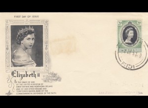 1953: FDC Elizabeth II, Fiji, 