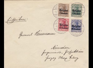 1915, Brief aus Lüttich nach München an General Heinemann