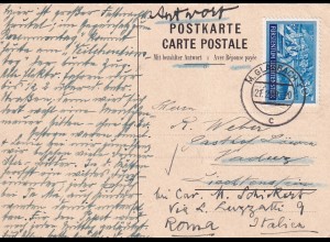 Antwort Postkarte Lichtenstein Vaduz aus M. Gladbach 1939