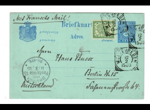 NL India: 1903: Briefkaart Weltevreden to Berlin