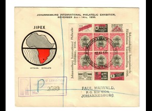 registered Johannesburg: International Philatelic Exhibition 1936