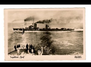 Fotokarte Torpedoboot Greif, Feldpost 1940 Wilhelmshaven nach Memmingen