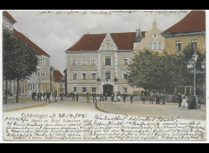Ansichtskarte Schöningen 1902, nach Heidelberg