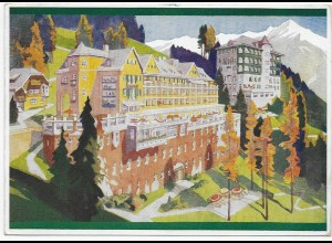 Hotelkarte Parkhotel BadGastein mit Sonderstempel, 1942 nach Heidelberg