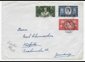 Brief von 1953 nach Krefeld