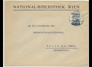 National-Bibliothek Wien, 1929 nach Halle/Uni-Bibliothek