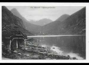 Ansichtskarte Norwegen Fra Meraak i Geirangerfjorden