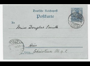Ganzsache Dresden 1900: Religion: All Saints Church Ladies Work Society