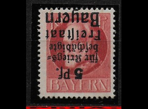 Bayern: MiNr. 173 AK, *