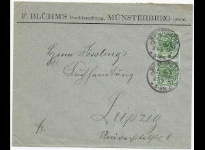 Brief aus Schlesien: Münsterberg 1898 nach Leipzig