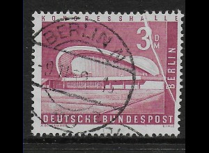 Berlin: MiNr. 154, Papierfalte, gestempelt