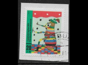 Bund: MiNr. 661 DD, Doppeldruck, gestempelt, Briefstück