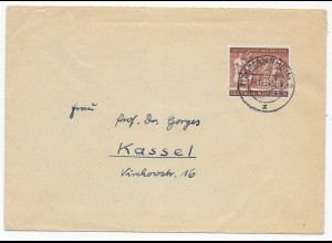 Brief 1954, Mannheim nach Kassel