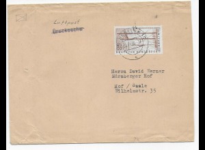 Luftpostbrief Berlin 1958 nach Hof/Saale