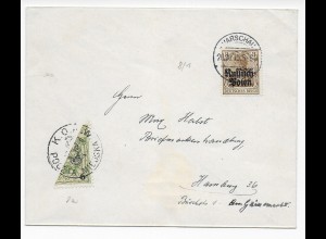 Brief von Warschau 1915 nach Hamburg