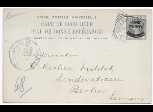 post card cape of good hope, Observation to Berlin, Astrologie/Raumfahrt 1900