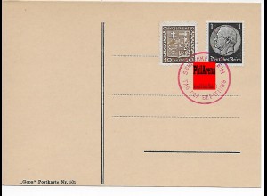 Schreckenstein Sonderstempel 1938 auf Postkarte, blanko