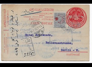 Istanboul 1916 nach Berlin, Einschreiben