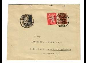 Weißenfels: Brief 1948 nach Rottenburg/N