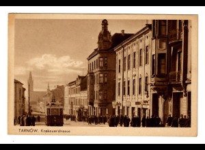 GG: AK Tarnow: Krakauerstrasse, 1940 nach Heilbronn