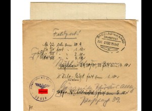 GG Bahnpoststempel: FP Brief Breslau-Krakau, Zug Nr. 132, 1942
