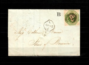 GB 1847: # 7b, SG 55, Bank of England to Bermuda, several certificates