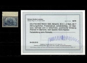 Deutsches Reich: MiNr. 95 AI, postfrisch, **, BPP Befund