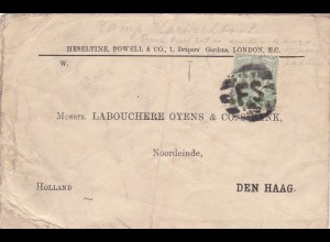 1907: letter from London to Den Haag