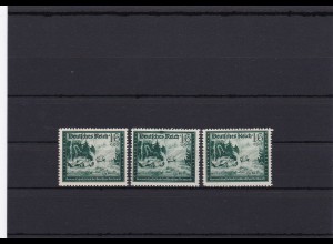 III. Reich: MiNr. 891 I, II, III, postfrisch