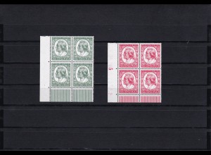 Deutsches Reich: MiNr. 554-555, postfrisch, Eckrand Viererblock
