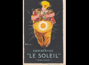 Belgien: Conserves: "Le Soleil" Malines, Liege