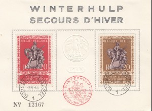 Belgien: 1943: Winterhulp Bruxelles