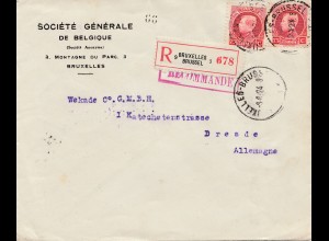 Belgien: 1924: Bruxelles nach Deutschland
