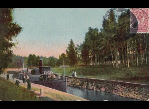 Finnland: 1910: Ansichtskarte Ruovesi, Murole canal
