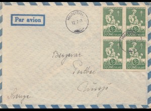 Finnland: 1948: Luftpost nach Schweden