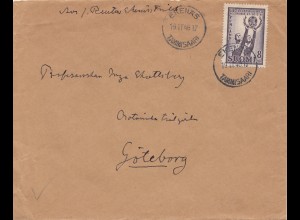 Finnland: 1946: Brief Ekenäs nach Schweden