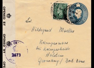 England: 1947: Brief nach Deutschland - Zensur
