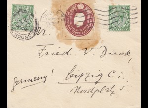 England: 1930 Brief nach Leipzig